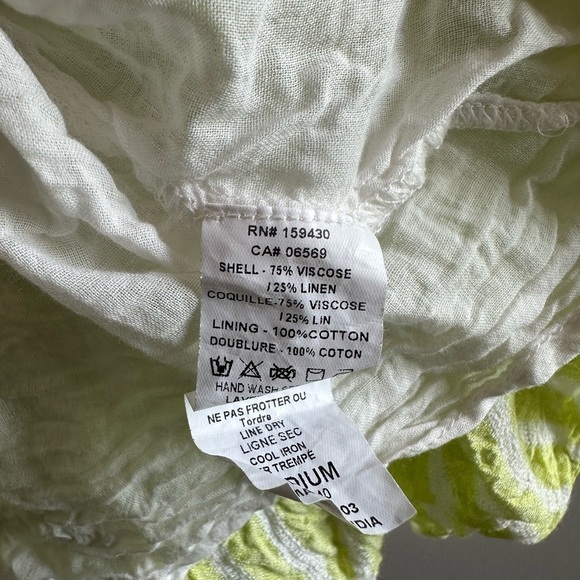 Elan Striped Tiered Cover Up Dress Beachwear Medium - Picture 5 of 7